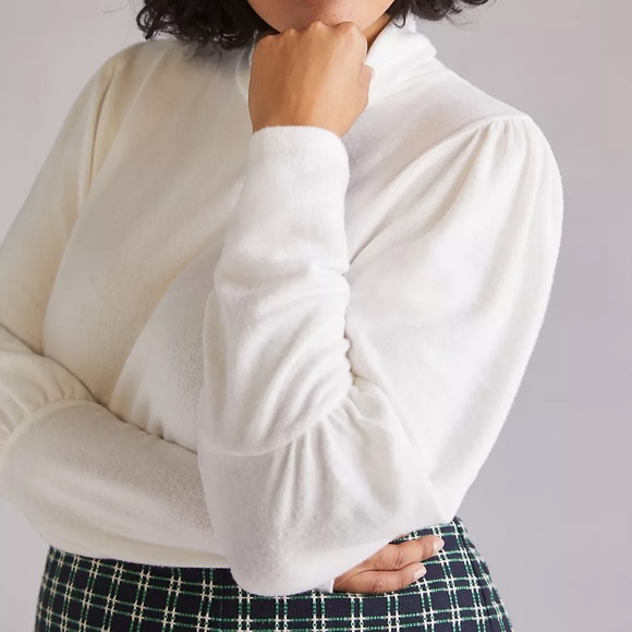 Anthropologie Puff-Sleeved Turtleneck Top - Picture 5 of 6
